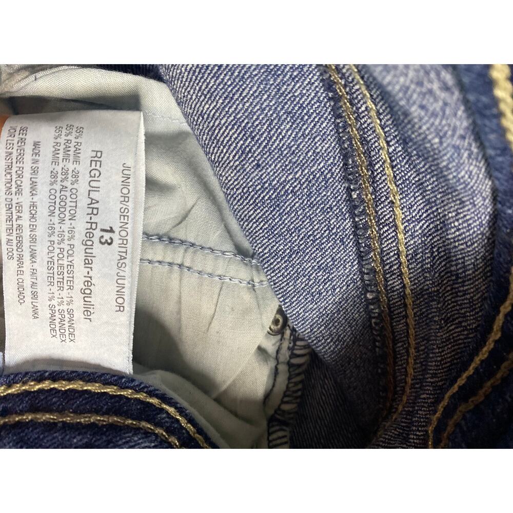 LEI Ashley Low Rise Capri Jeans • Size 13 • Sparkle Detail - Picture 2 of 4